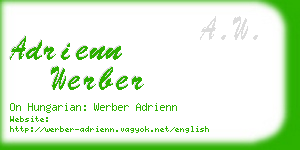 adrienn werber business card